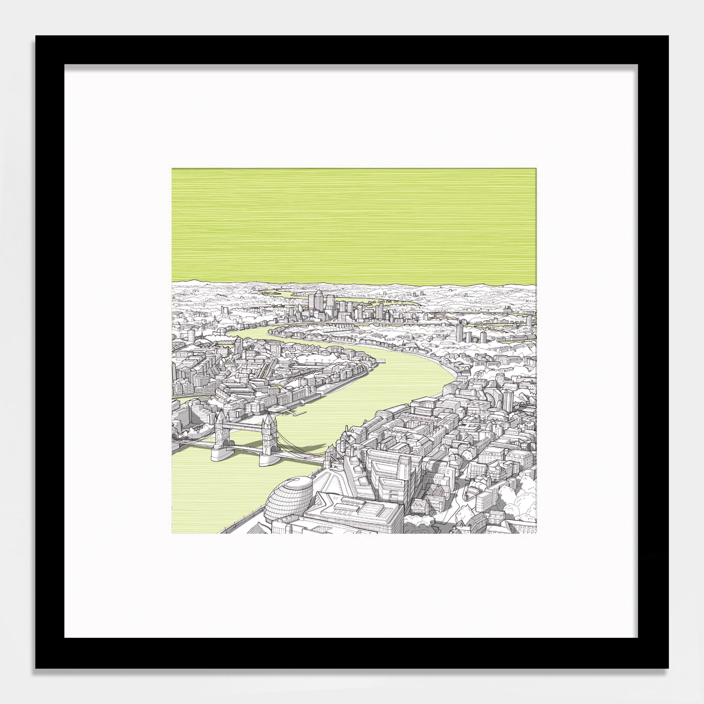 green large black