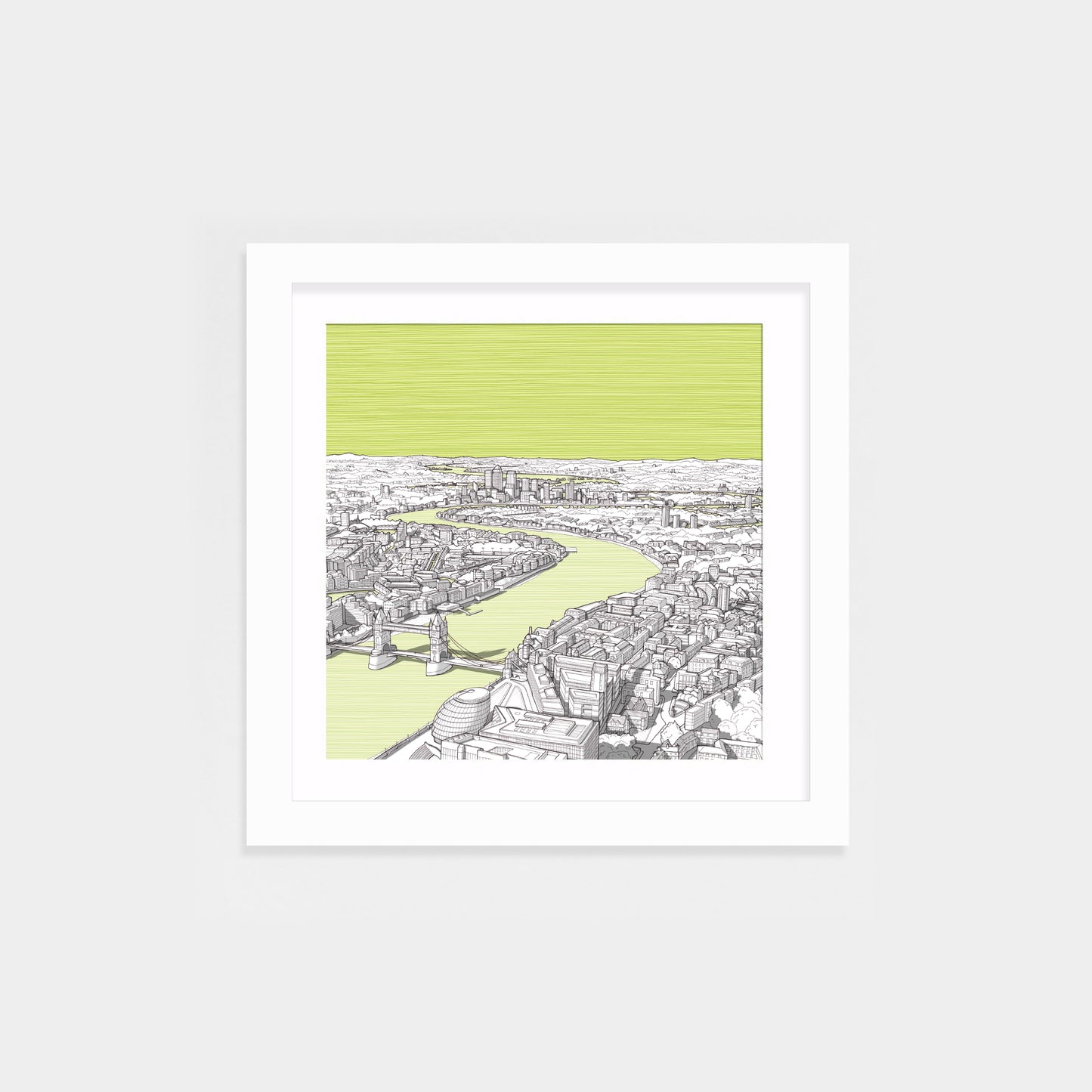 green small white