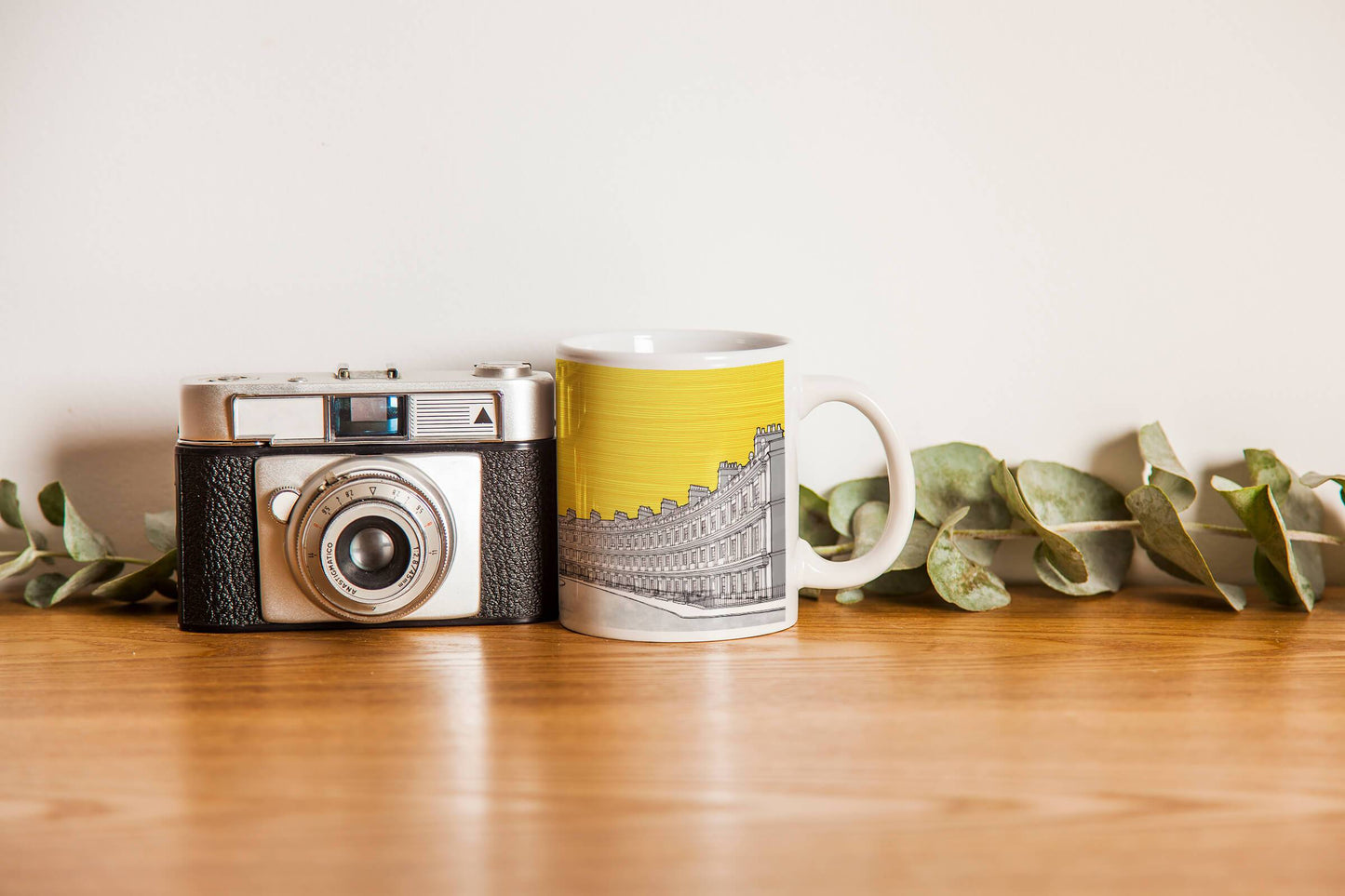 The Circus, Bath - Ceramic Coffee Cup - Yellow