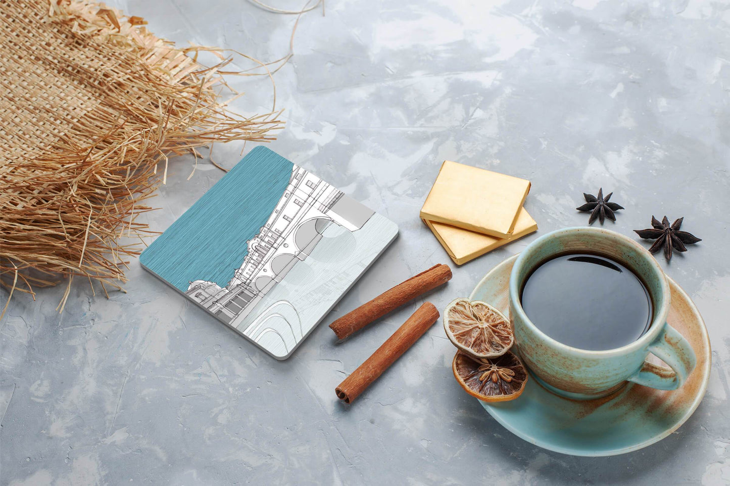 Pulteney Bridge, Bath - Coaster - Blue