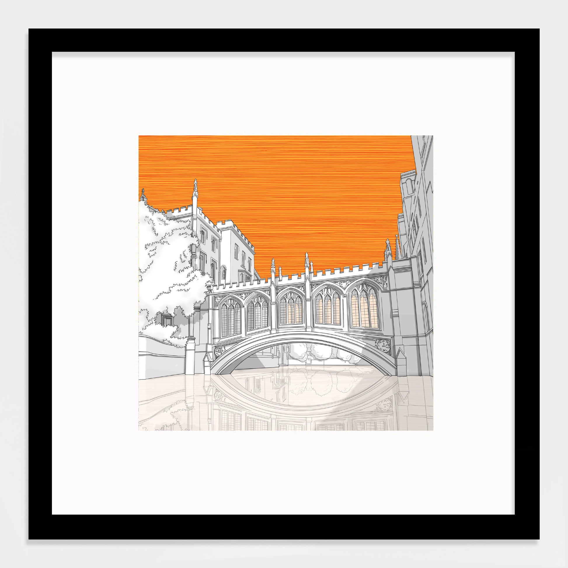 orange large black
