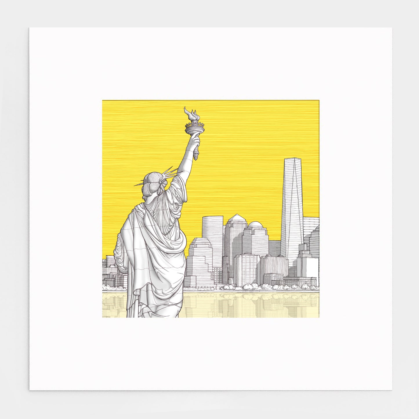yellow large no frame