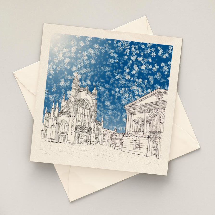 Christmas Card - Abbey Square, Bath