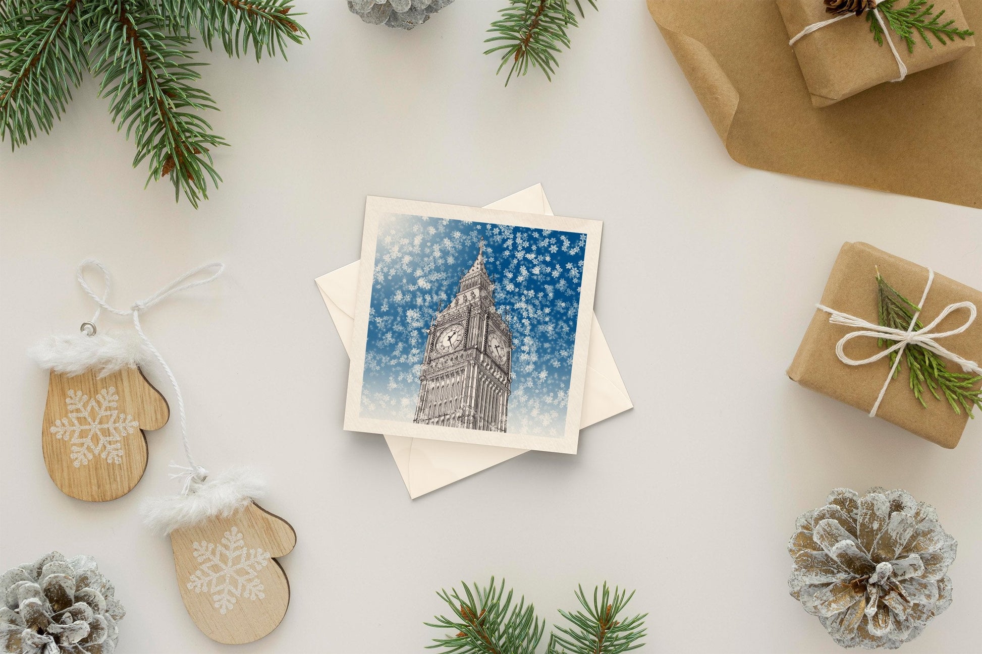 Architectural holiday card - Big Ben, London