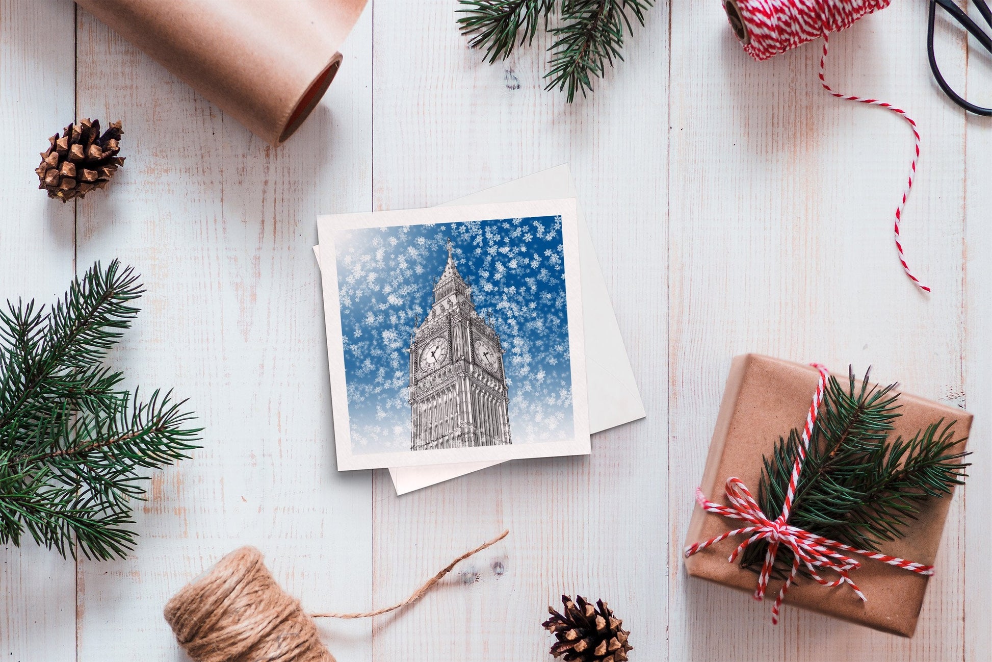Christmas greeting card - Big Ben, London