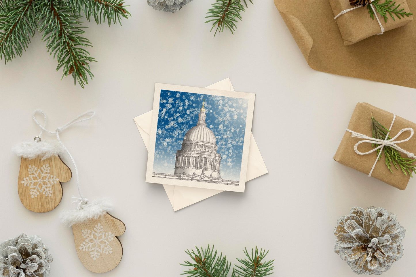 Architectural holiday card - St. Paul's Cathedral, London