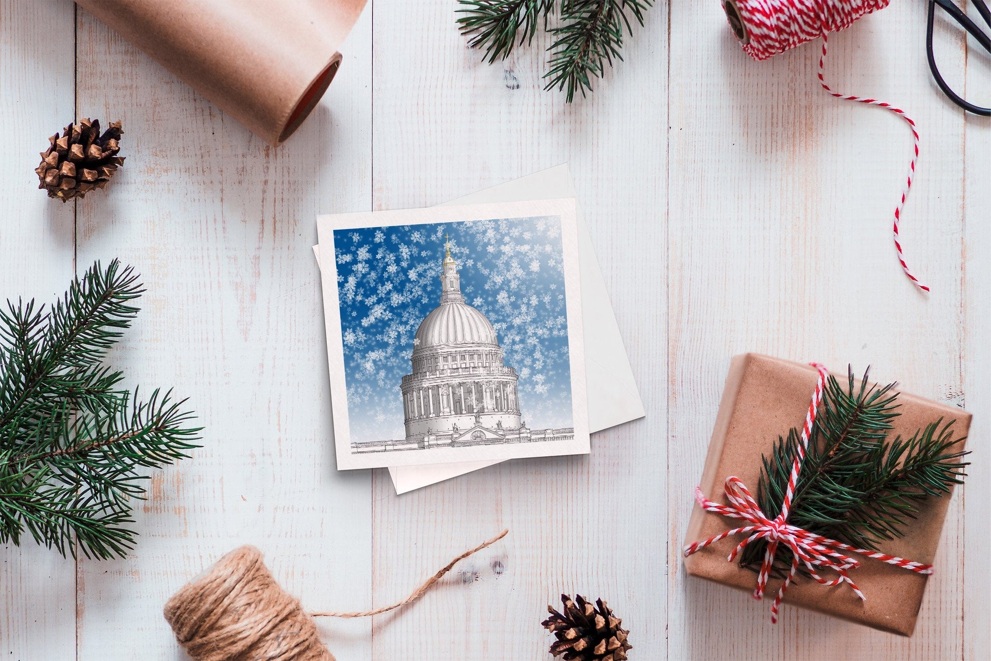 Christmas greeting card - St. Paul's Cathedral, London