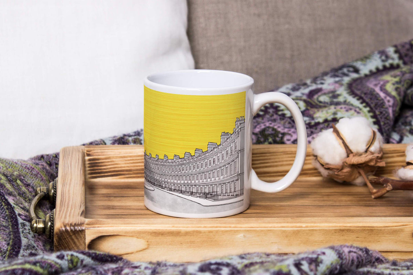 The Circus, Bath - Mug - Yellow