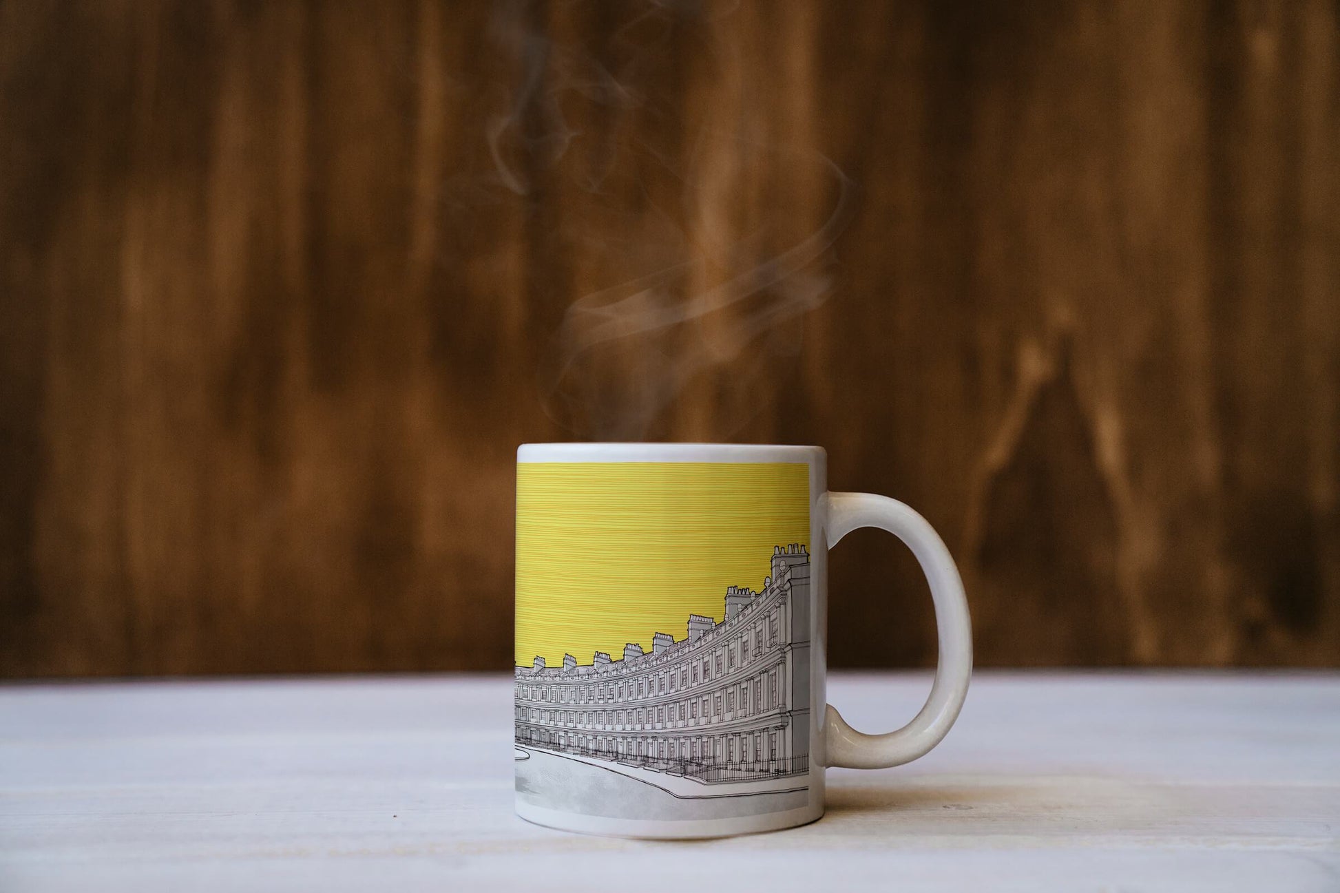 The Circus, Bath UK - Ceramic Mug - Yellow