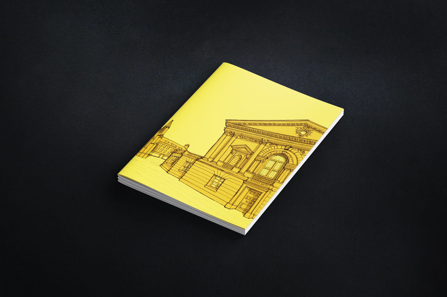 Abbey Square, Bath Notebook - Yellow