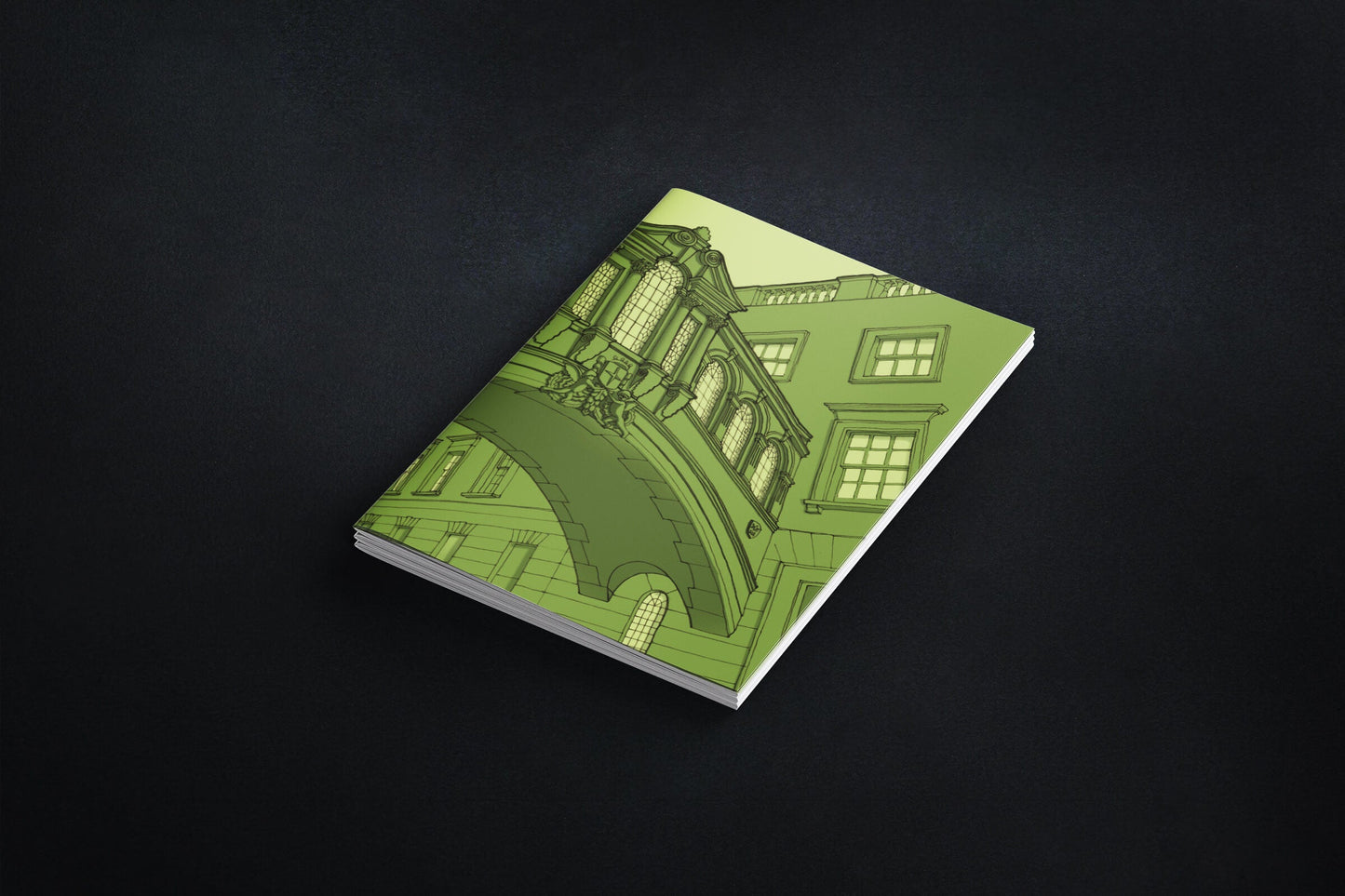 Oxford Bridge of Sighs Notebook - Green