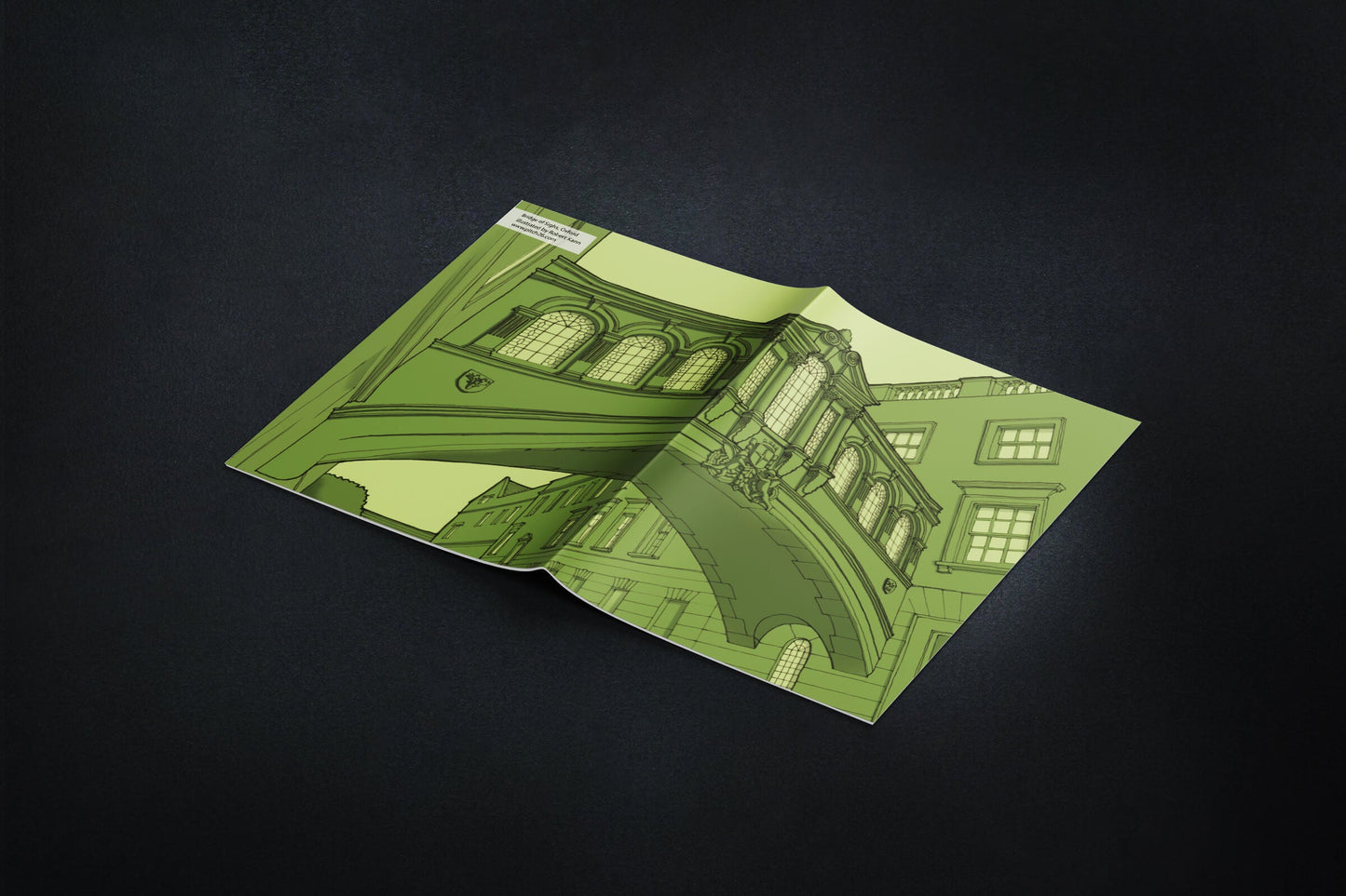 Bridge of Sighs Notebook - Green