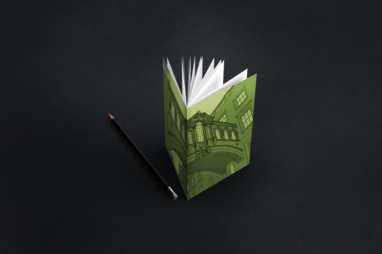 Bridge of Sighs Green Notebook