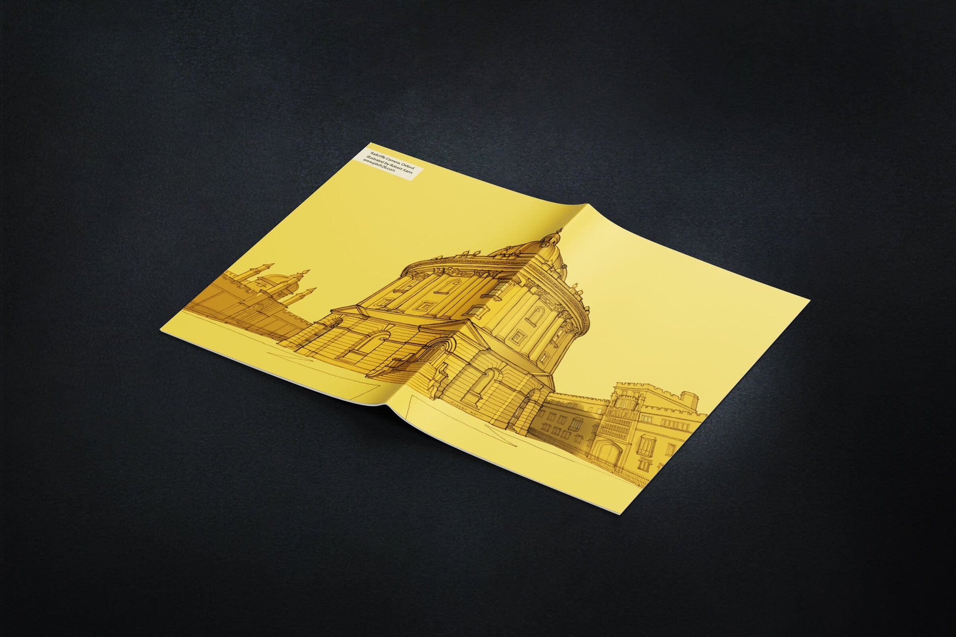 Radcliffe Camera Yellow Notebook