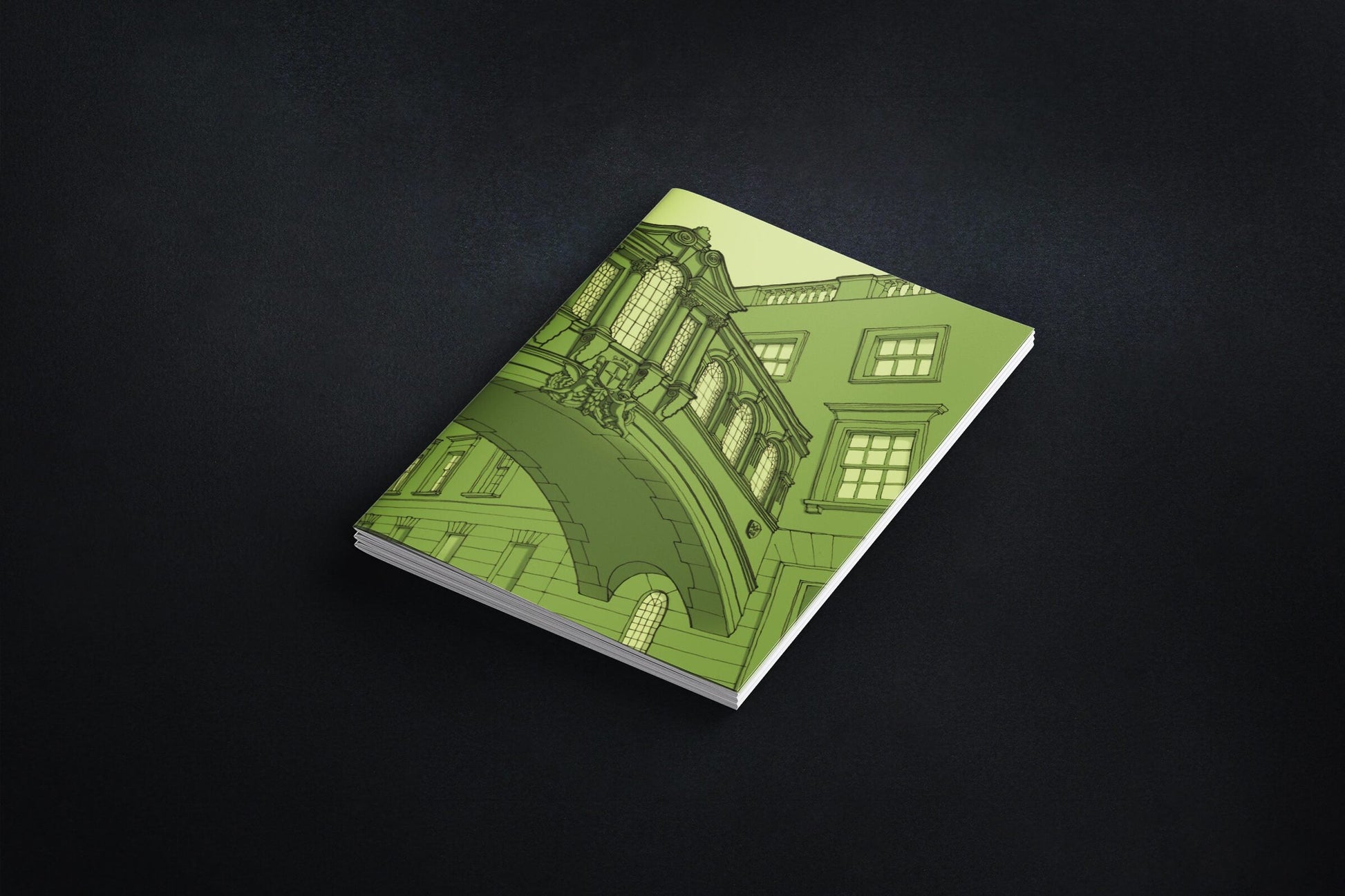 Oxford Bridge of Sighs Notebook - Green 