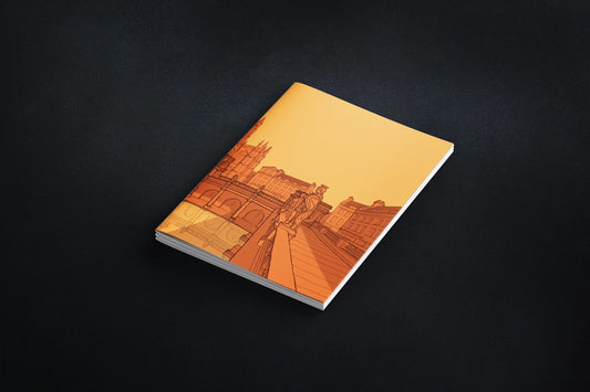 Bath Roman Baths Notebook - Orange