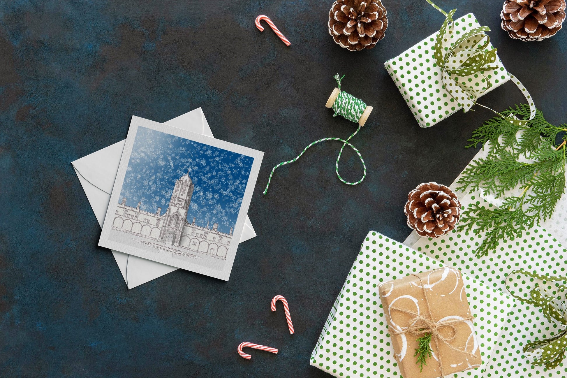 Oxford Architecture Christmas Card - Tom Tower