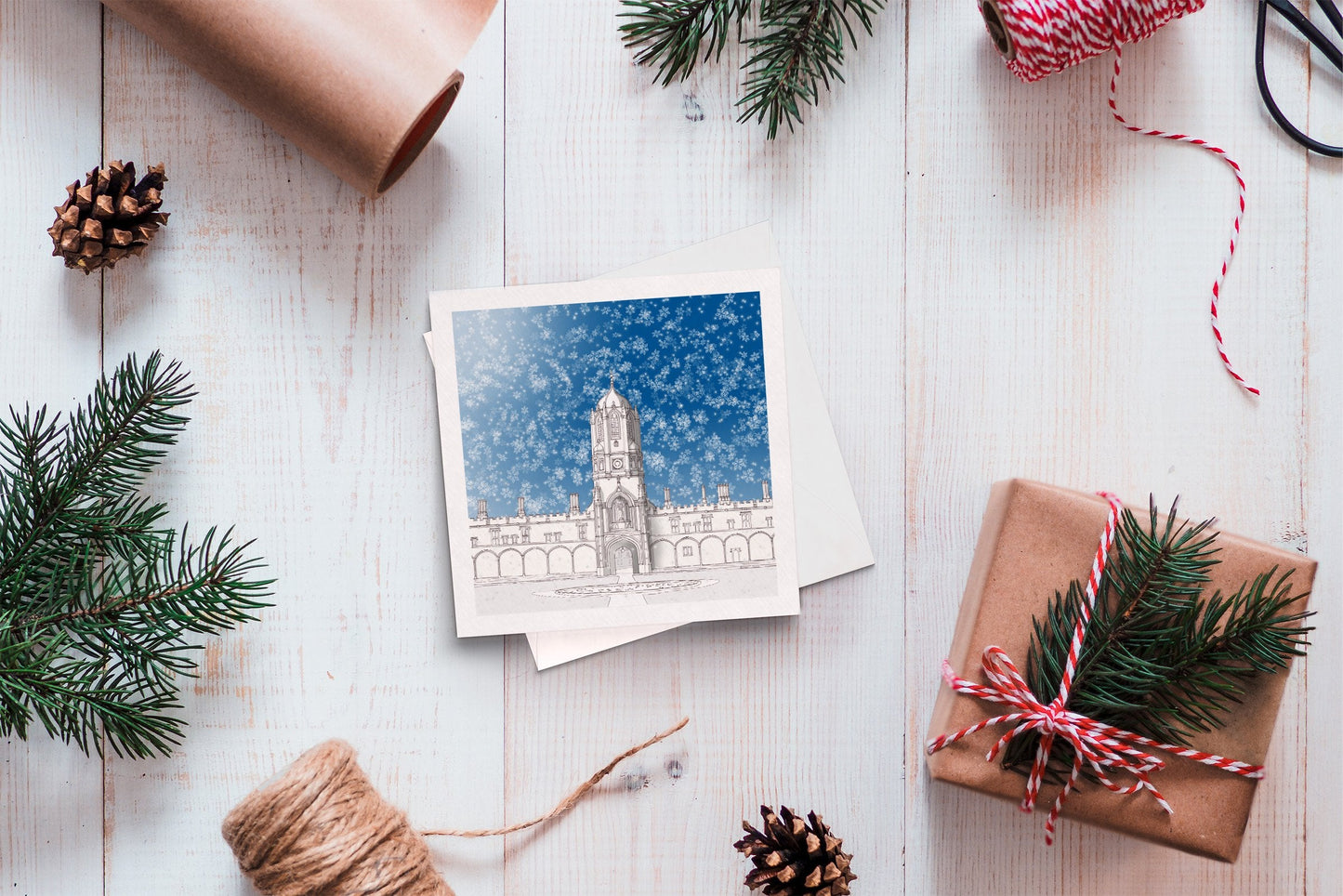 Christmas greeting card - Tom Tower, Oxford