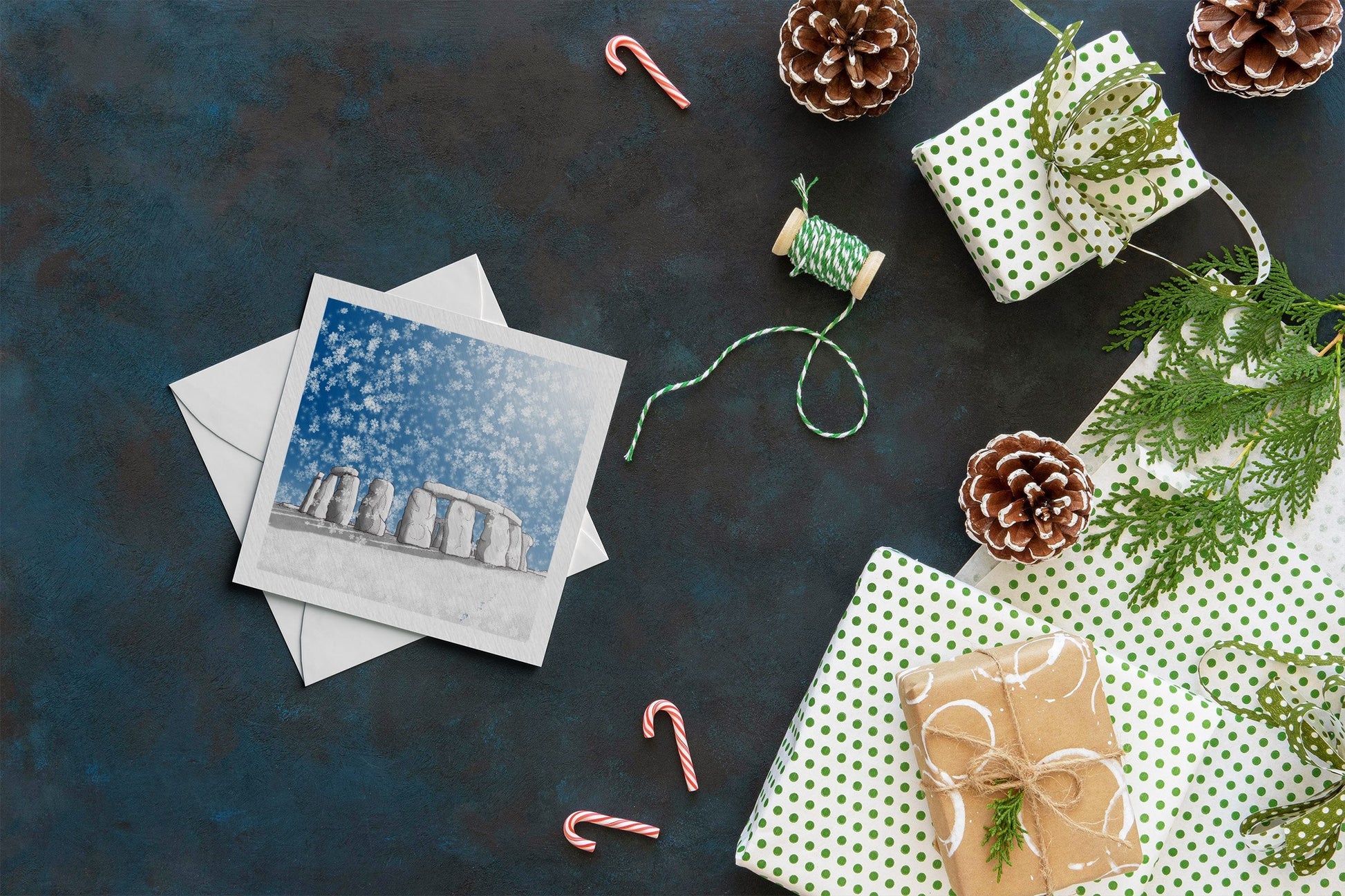 Stonehenge Architecture Christmas Card